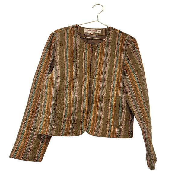 Free People Zandi Quilted green jacket size small - Picture 3 of 8